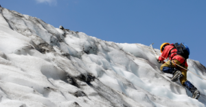 ice climbing- Top 10 adventures activities in New Zealand